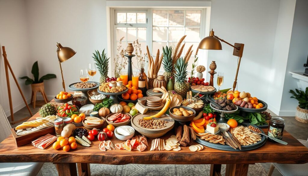 grazing table arrangement