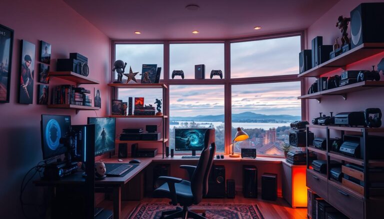 personalized gaming setup, ultimate gaming sanctuary, gamer room design